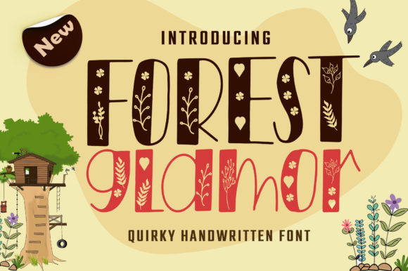 Forest Glamor: A Display Font for Standout Design