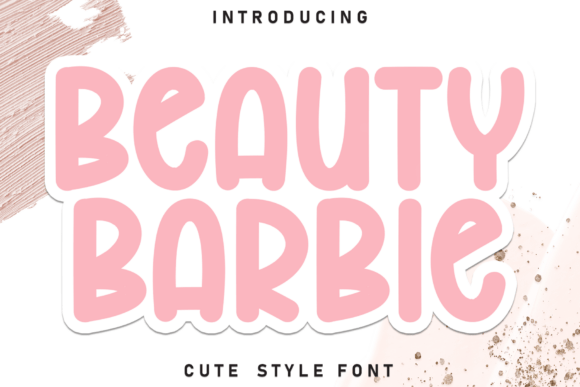 Sweet Scribble: The Heartfelt Typography of Beauty Barbie