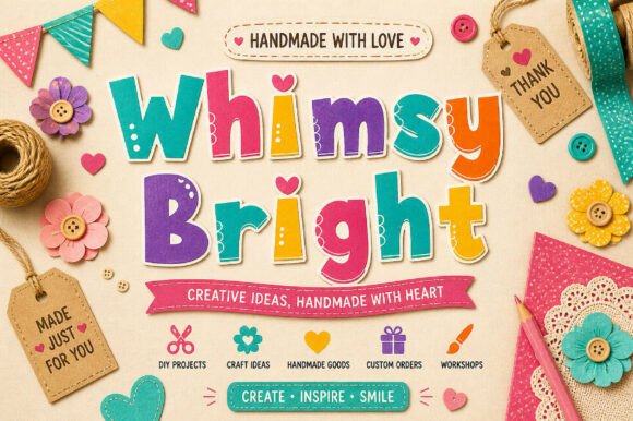 Whimsy Bright: The Playful Font for Joyful Designs